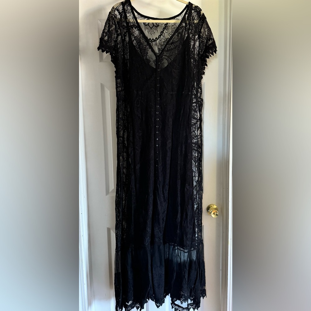 Torrid Lace Mix Maxi Dress